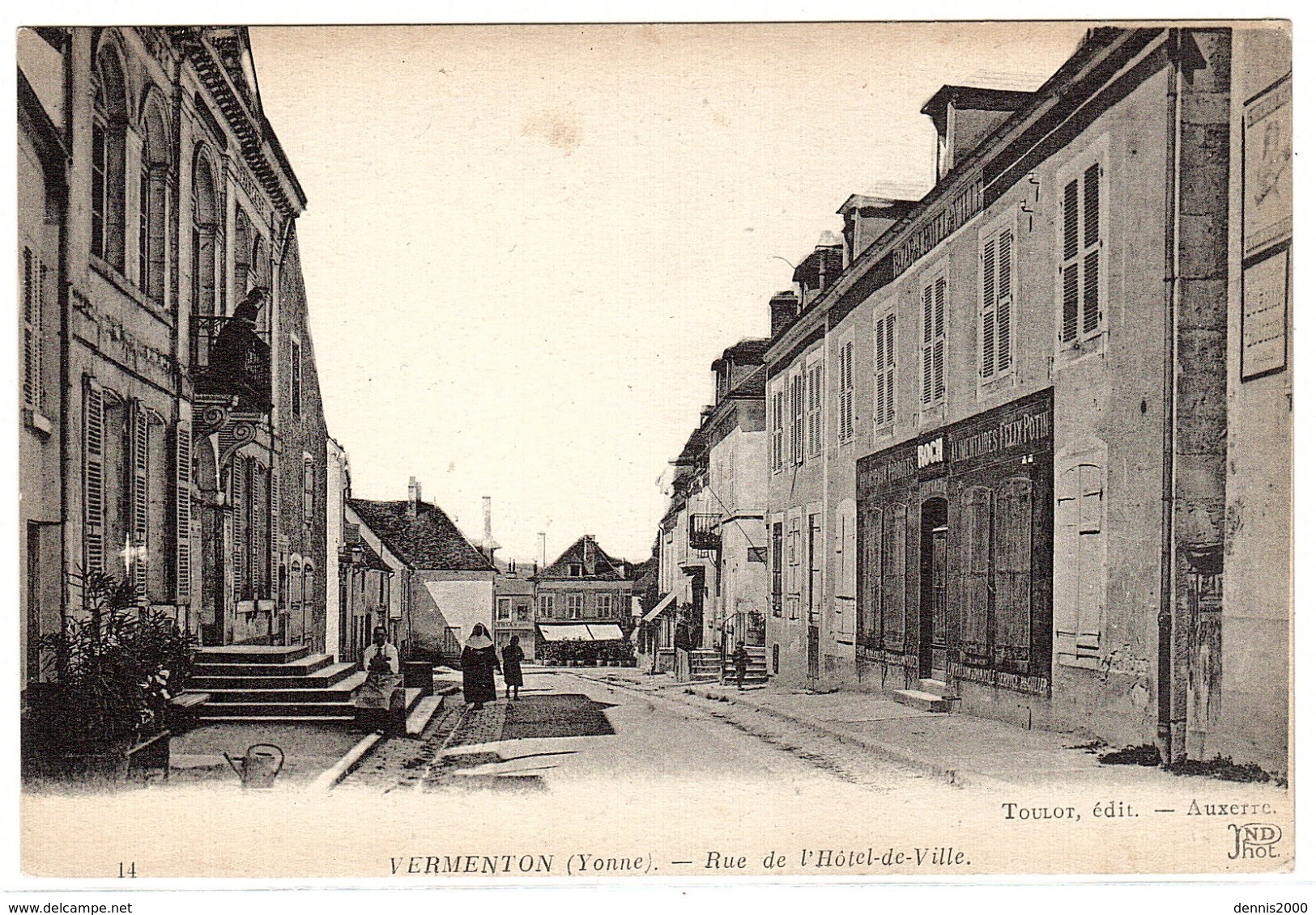 VERMENTON (89) - Rue De L' Hotel De Ville - Ed. Toulot, Auxerre - Vermenton