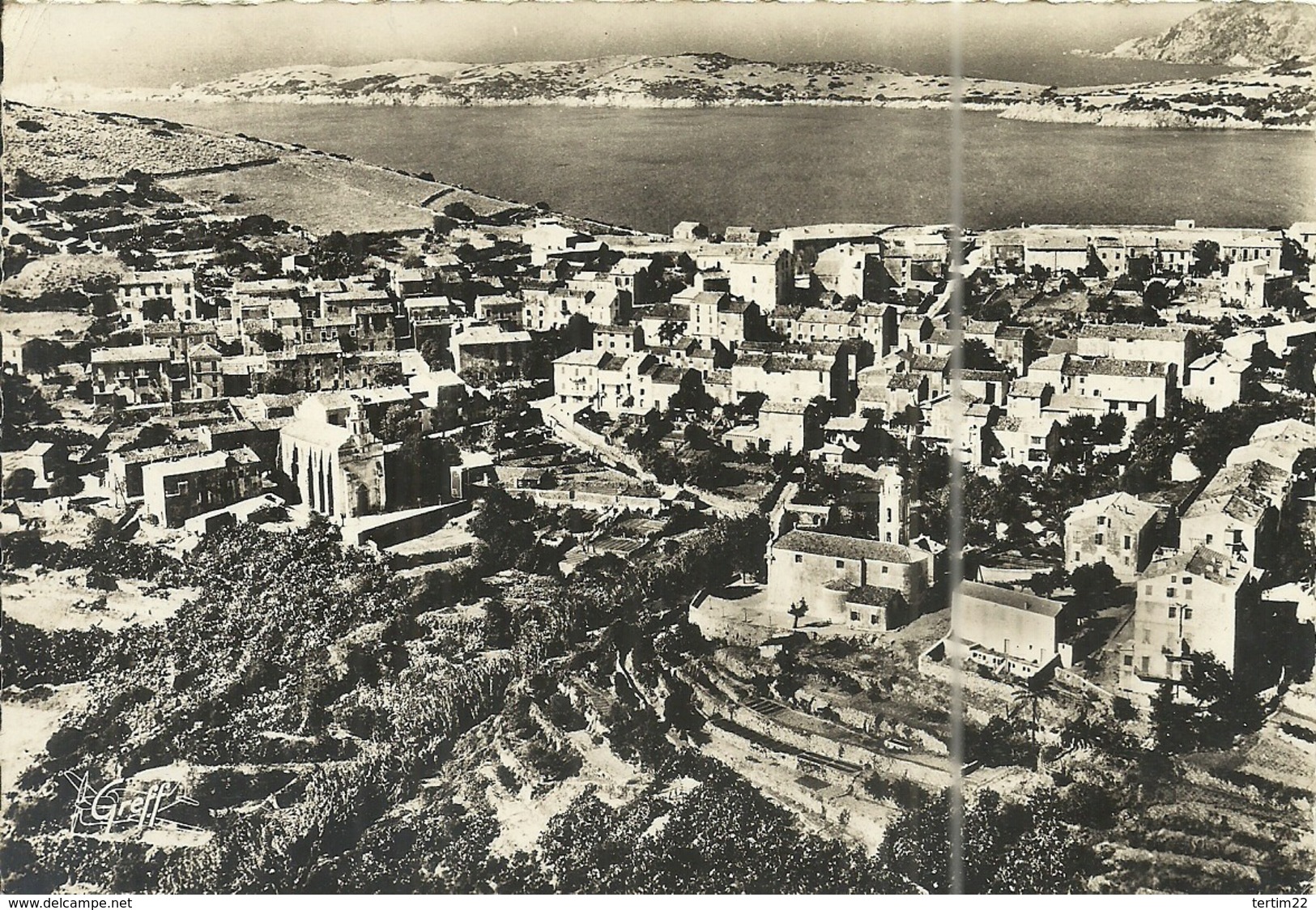 (CARGESE )  ( CORSE ) ( VUE AERIENNE ) VUE GENERALE COLONIE GRECQUE - Autres & Non Classés