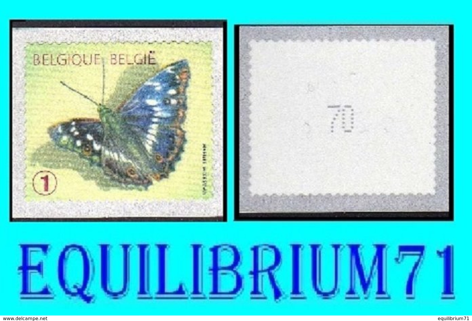 R117** (Jaune/Geel) - Num / Genum  - Papillon / Vlinder - "Petit Mars Changeant" - BELGIQUE - Rollen