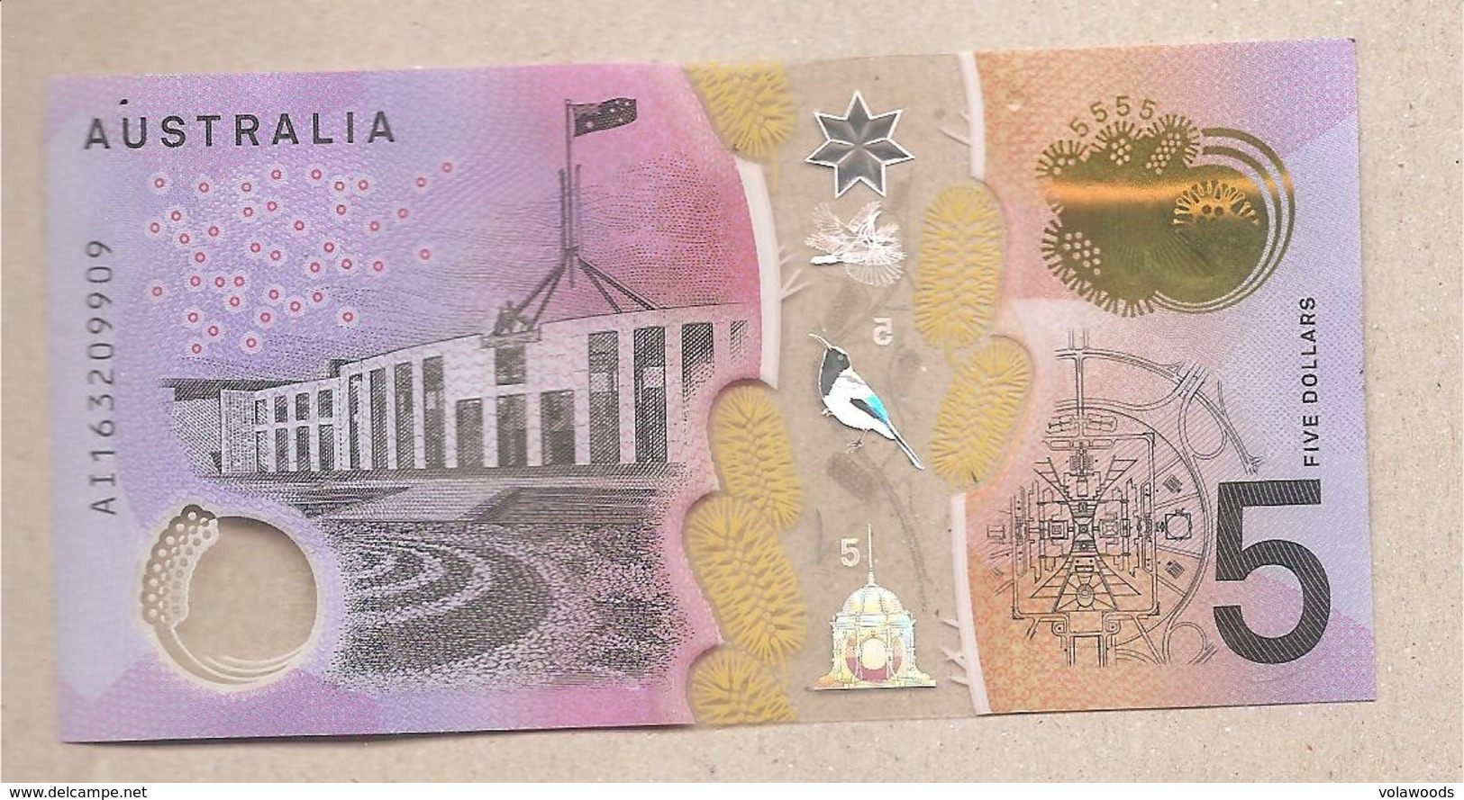 Australia - Banconota Circolata Da 5 Dollari P-62a - 2016 - 2005-... (billetes De Polímero)