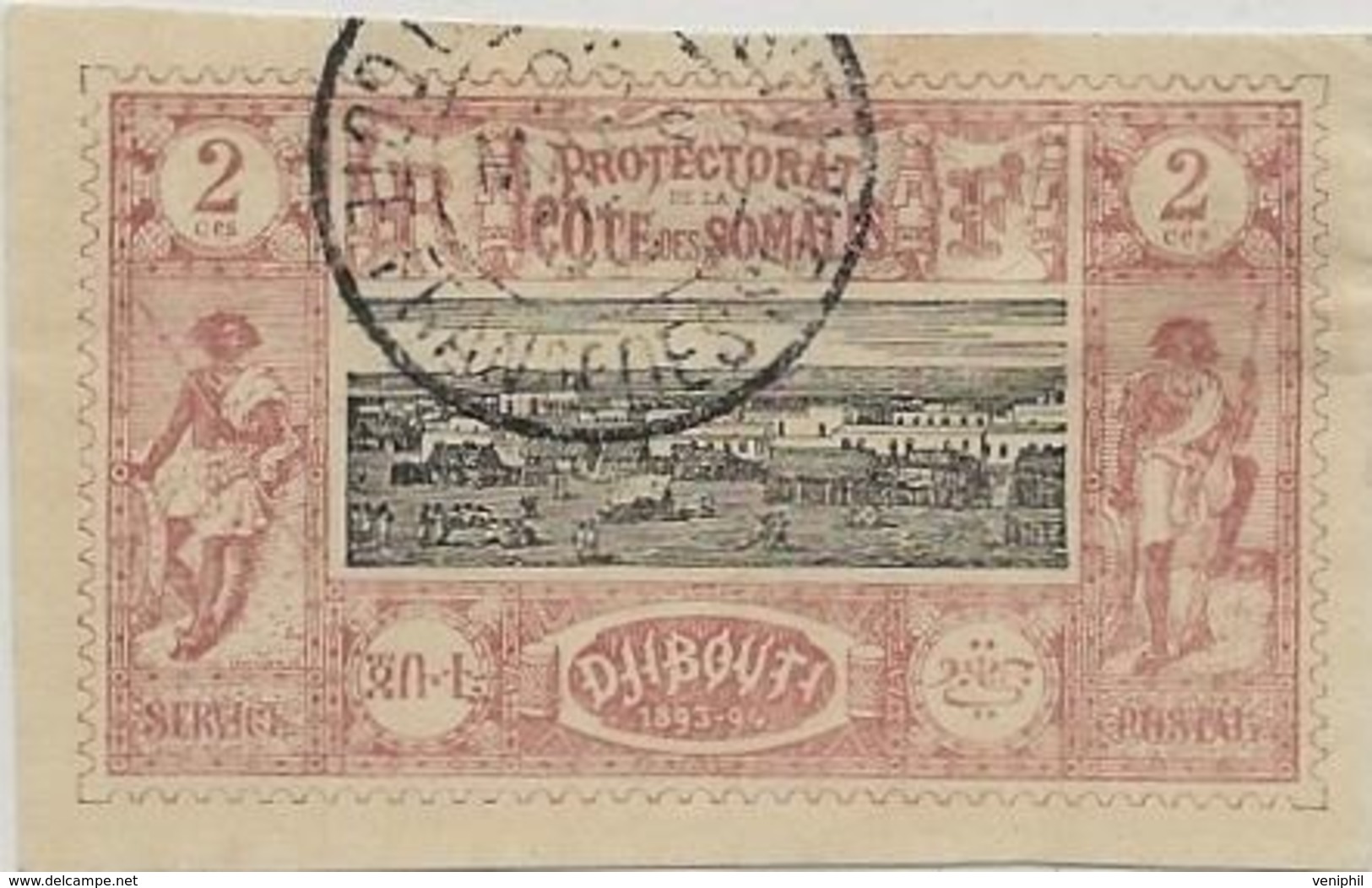 COTE DES SOMALIS - N°1 + N° 2 OBLITERE + N° 9 NEUF CHARNIERE - ANNEE 1894-1900 -COTE : 27,50 € - Gebraucht