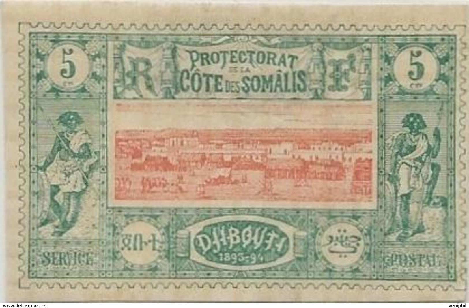 COTE DES SOMALIS - N°1 + N° 2 OBLITERE + N° 9 NEUF CHARNIERE - ANNEE 1894-1900 -COTE : 27,50 € - Used Stamps