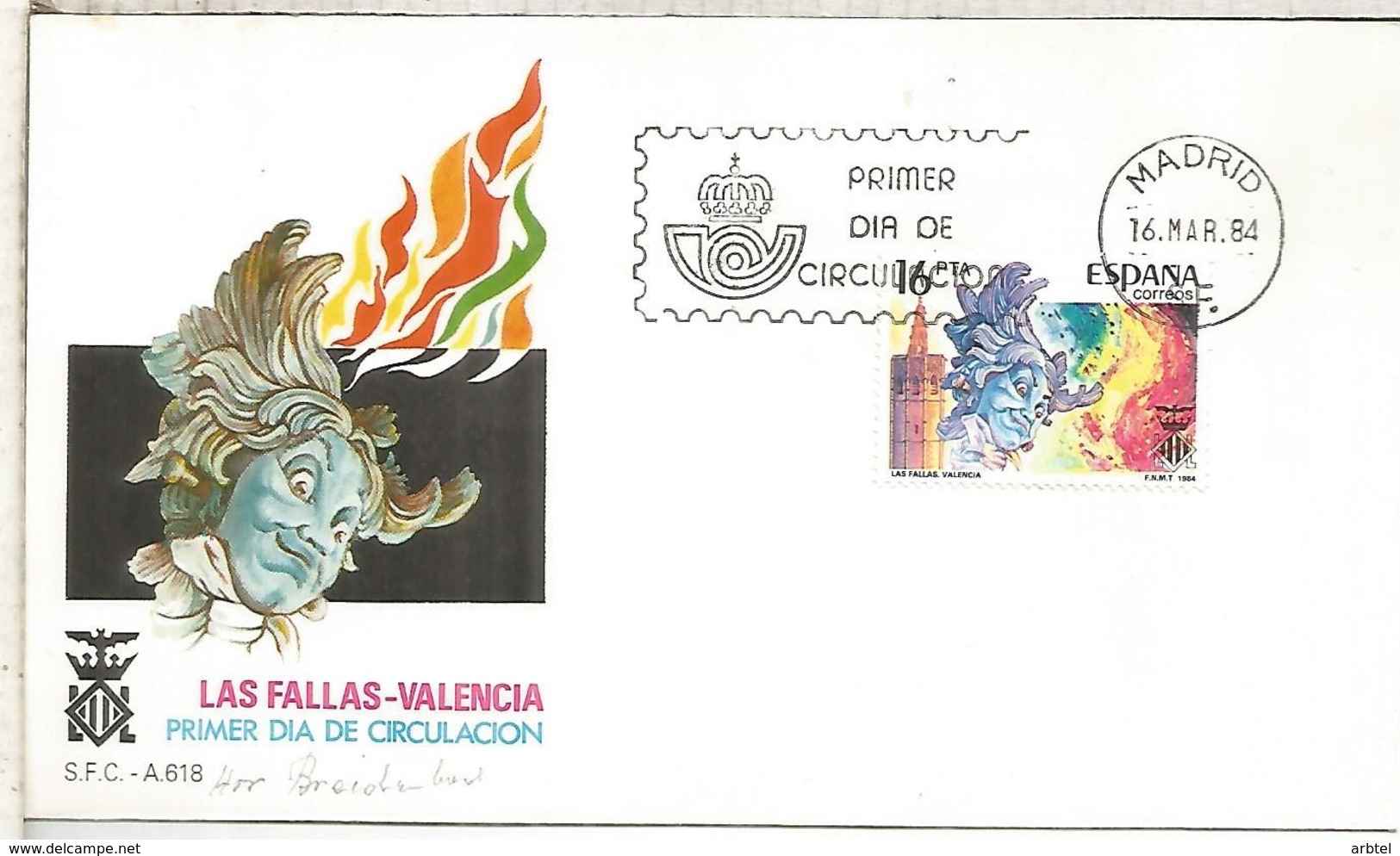 ESPAÑA SPD 1984 FALLAS DE VALENCIA FIESTA - Otros & Sin Clasificación