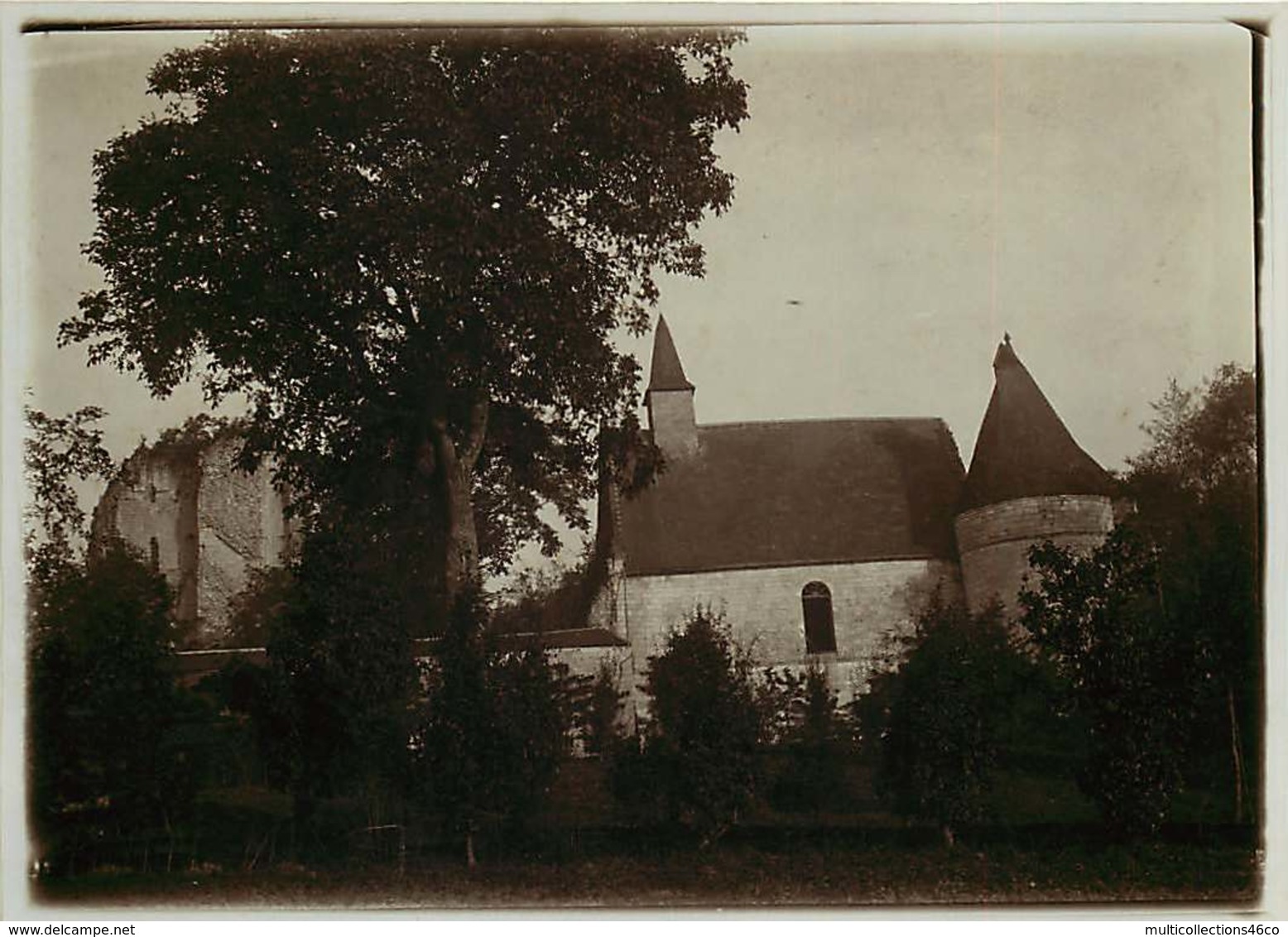 140919 - PHOTO ANCIENNE DEBUT XXème - 80 LUCHEUX Ancienne Chapelle Et Ruines Du Château - Duchesse D'Uzès - Lucheux