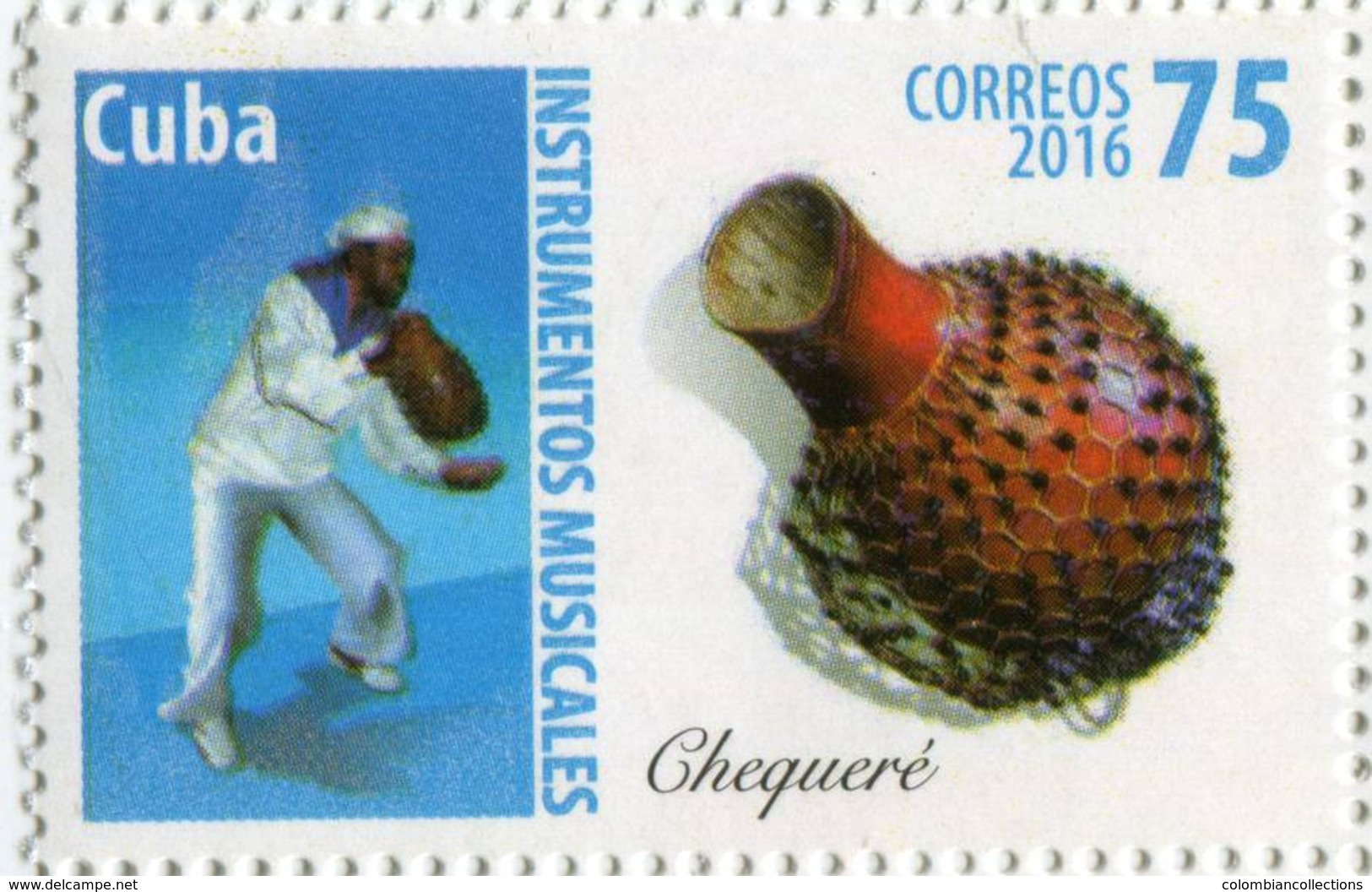 Lote CU2016-3, Cuba, 2016, Sello, Stamp, Instrumentos Musicales,  5 V, Musical Instruments, Musicians - Otros & Sin Clasificación