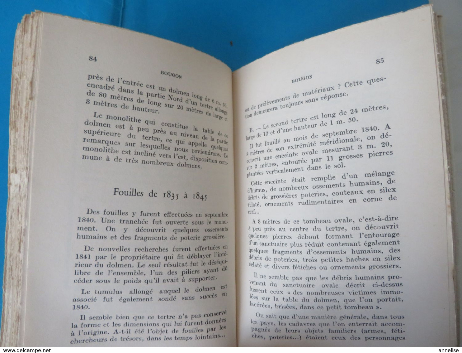 79 BOUGON Tumulus Dolmen Néolithique Préhistoire Edition Originale A. Coynault Niort 1957 - Aquitaine