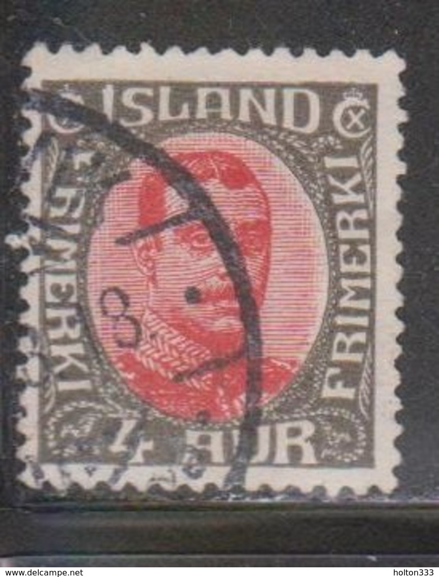 ICELAND Scott # 110 Used - King Christian X Definitive - Used Stamps