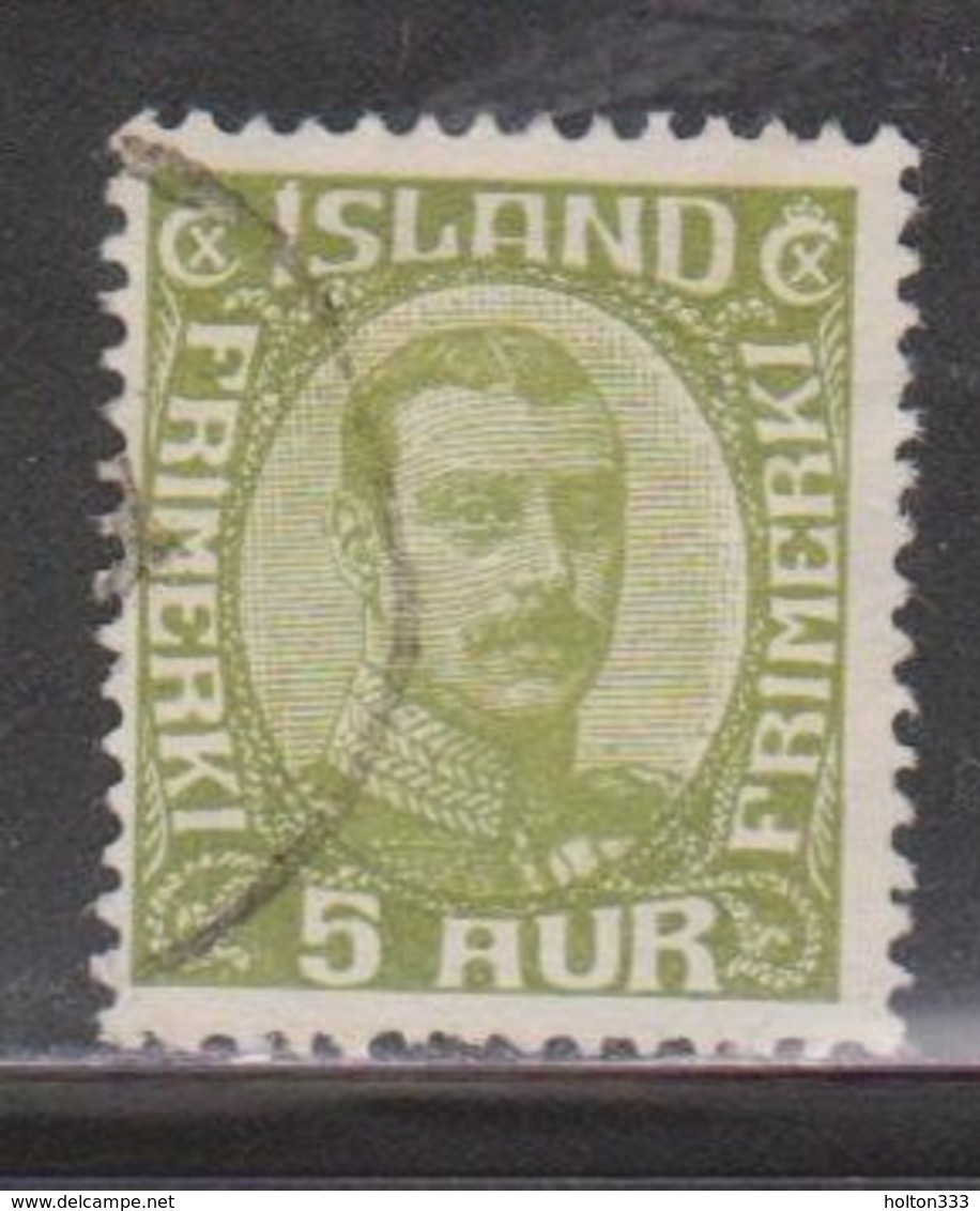 ICELAND Scott # 112 Used - King Christian X Definitive - Used Stamps