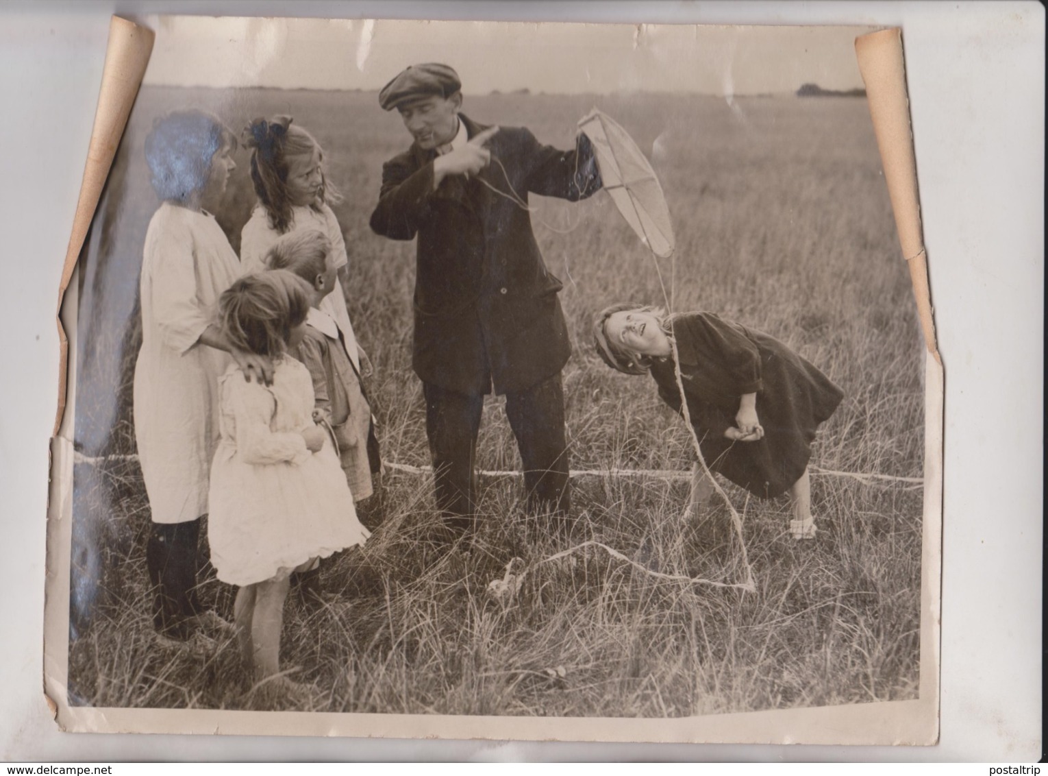 SEE CORNERS MECHANIC AVRO AEROPLANE COMPANY STUNTING KITE  25*20CM Fonds Victor FORBIN 1864-1947 - Unclassified