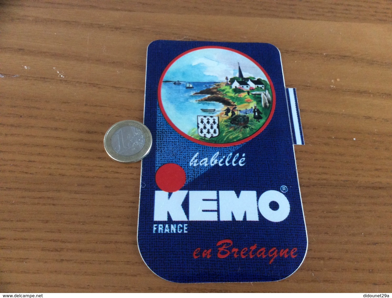 AUTOCOLLANT, Sticker «KEMO FRANCE - Habillé En Bretagne » (blason, Vêtement) - Autocollants