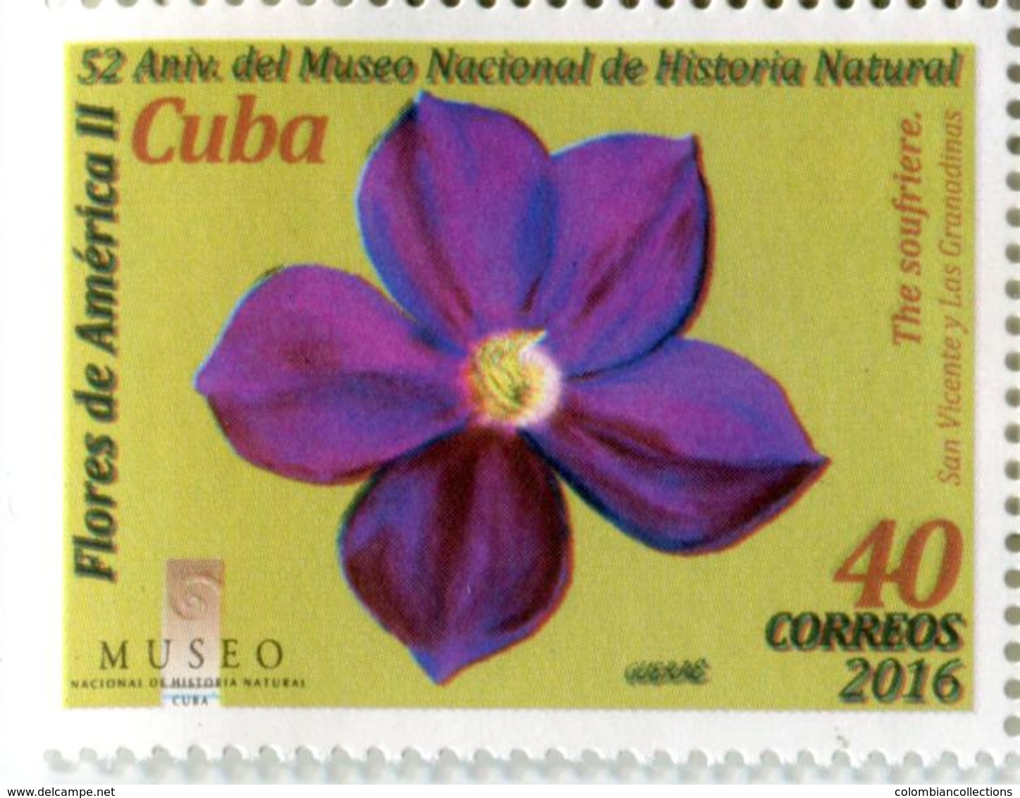 Lote CU2016-5, Cuba, 2016, Sello, Stamp, Flores De America, 8 V, Flowers Of America, Flower - Otros & Sin Clasificación