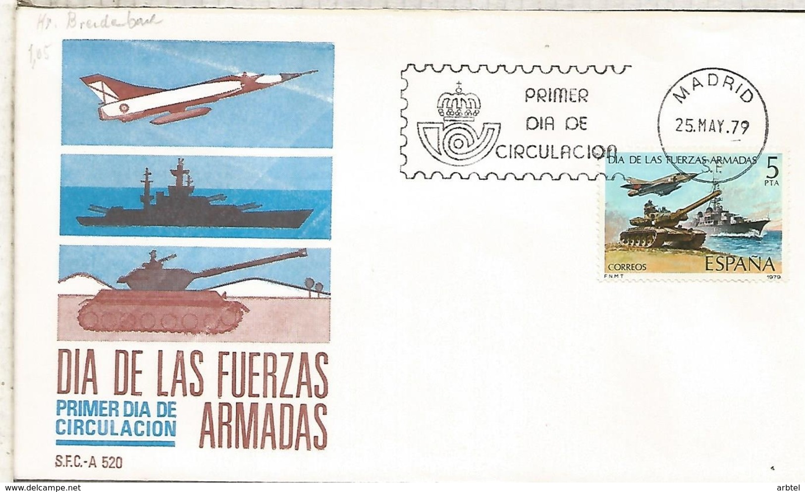 ESPAÑA SPD 1979 FUERZAS ARMADAS ARMY DAY MILITAR - Militares