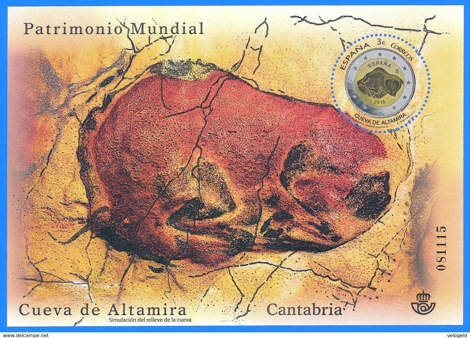 España. Spain. 2015. HB. Patrimonno Mundial.Cueva De Altamira. Cantabria - Nuevos