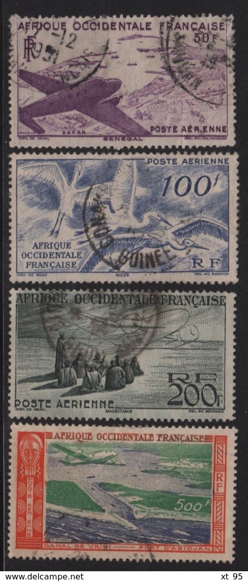 AOF - PA N°12+13+14+16 - Obliteres - Cote 17.75€ - Used Stamps