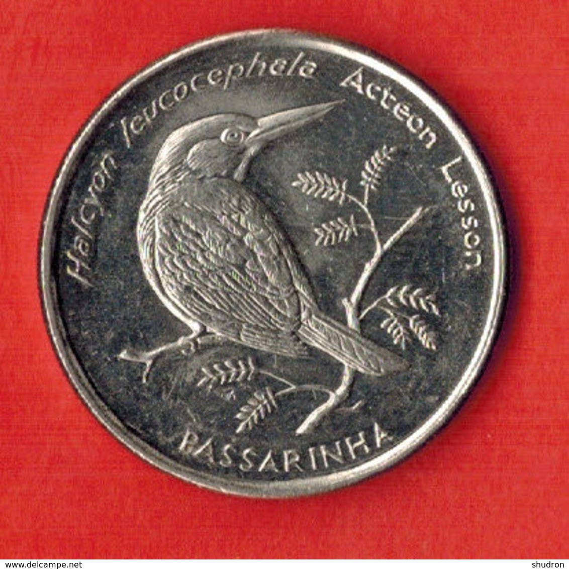 Cape Verde 10 Escudos, 1994 Birds - Grey-headed Kingfisher (halcyon Leucocephala) - Kaapverdische Eilanden