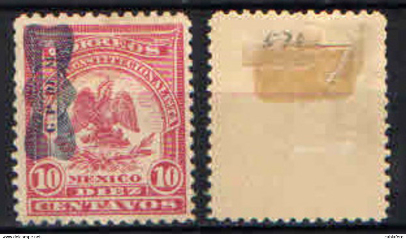 MESSICO - 1916 - Coat Of Arms - OVERPRINTED - MH - Mexiko