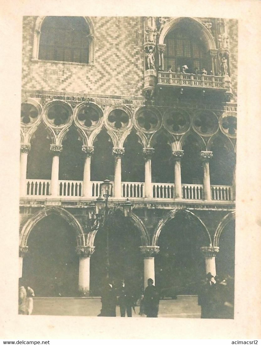 X2004 ITALY Venice Venezia Basilica Di San Marcos And People - Albumine Photo 11x8cm 1910' - Luoghi