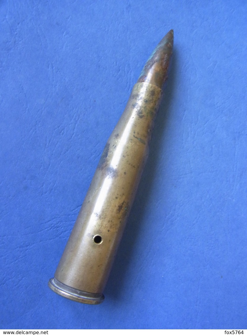 WW1 / CARTOUCHE FUSIL ANTI-CHAR / ALLEMAGNE / 13 Mm TANKGEWEHR / ORIGINALE Datée 1918 - Armes Neutralisées