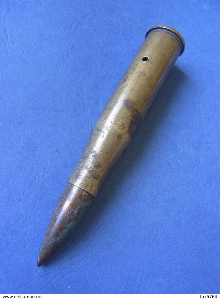 WW1 / CARTOUCHE FUSIL ANTI-CHAR / ALLEMAGNE / 13 mm TANKGEWEHR / ORIGINALE datée 1918