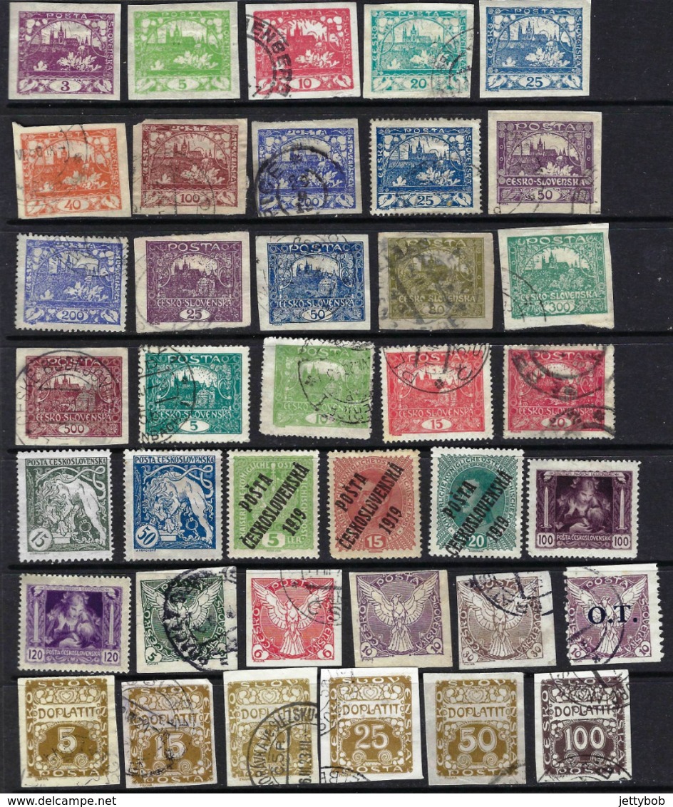 CZECHOSLOVAKIA 1919-1960 Collection  1919-1960 Mainly Defins + Dues Mainly Used - Collections, Lots & Series