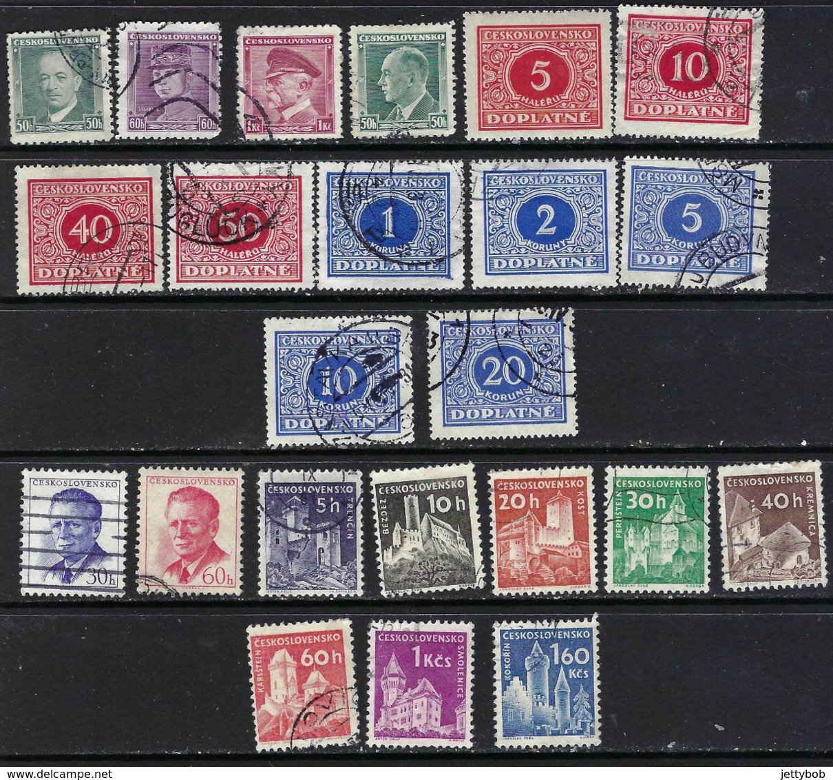 CZECHOSLOVAKIA 1919-1960 Collection  1919-1960 Mainly Defins + Dues Mainly Used - Collections, Lots & Series