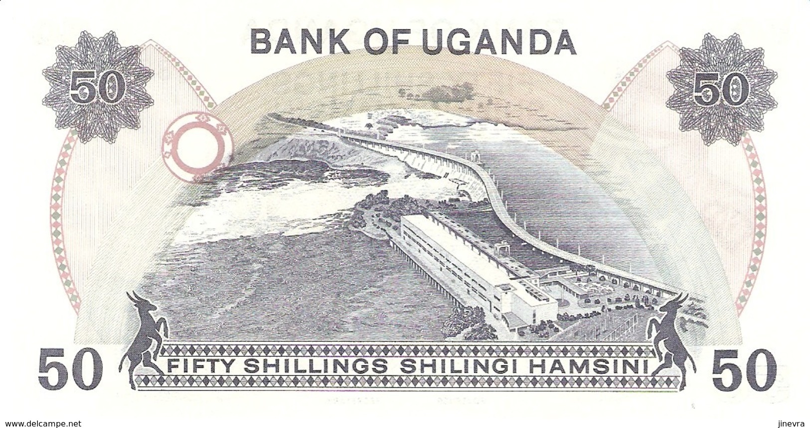 UGANDA 50 SHILLINGS 1973 PICK 8c UNC - Oeganda