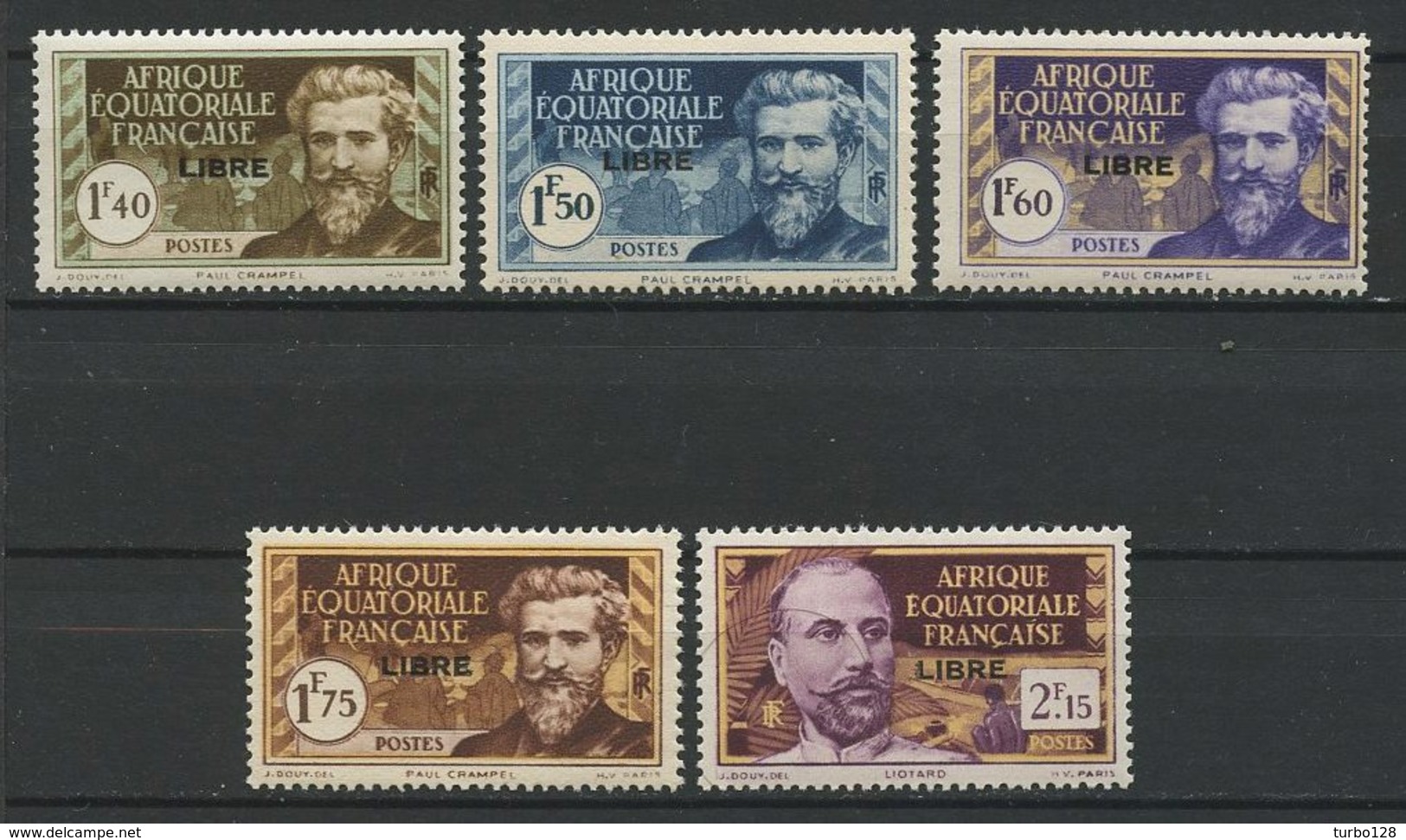 AEF 1940 N° 117/121 ** Neufs MNH Superbes C 11,10 € Paul Crampel Liotard - Neufs