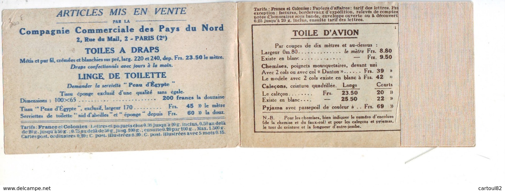 62 RF  Superbe Carnet Pub Avec 30 C Semeuse ** (pub Le Secours,florent Et Menier,toile D'avion) - Autres & Non Classés