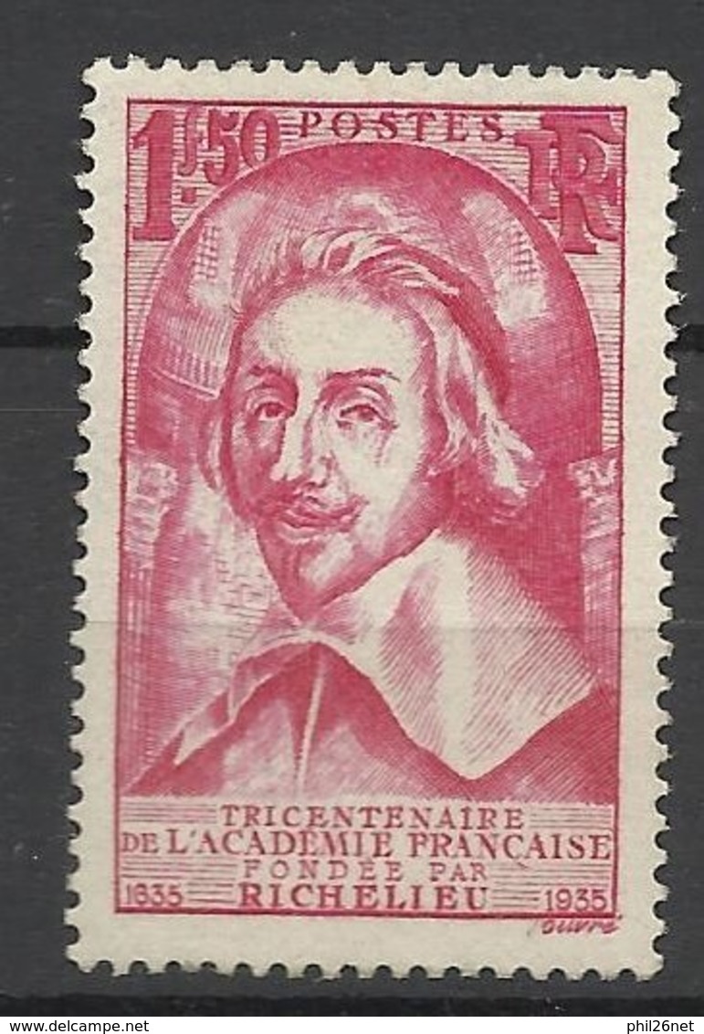 France N°305  Richelieu  Neuf * *   TB- MNH VF  - Nuovi