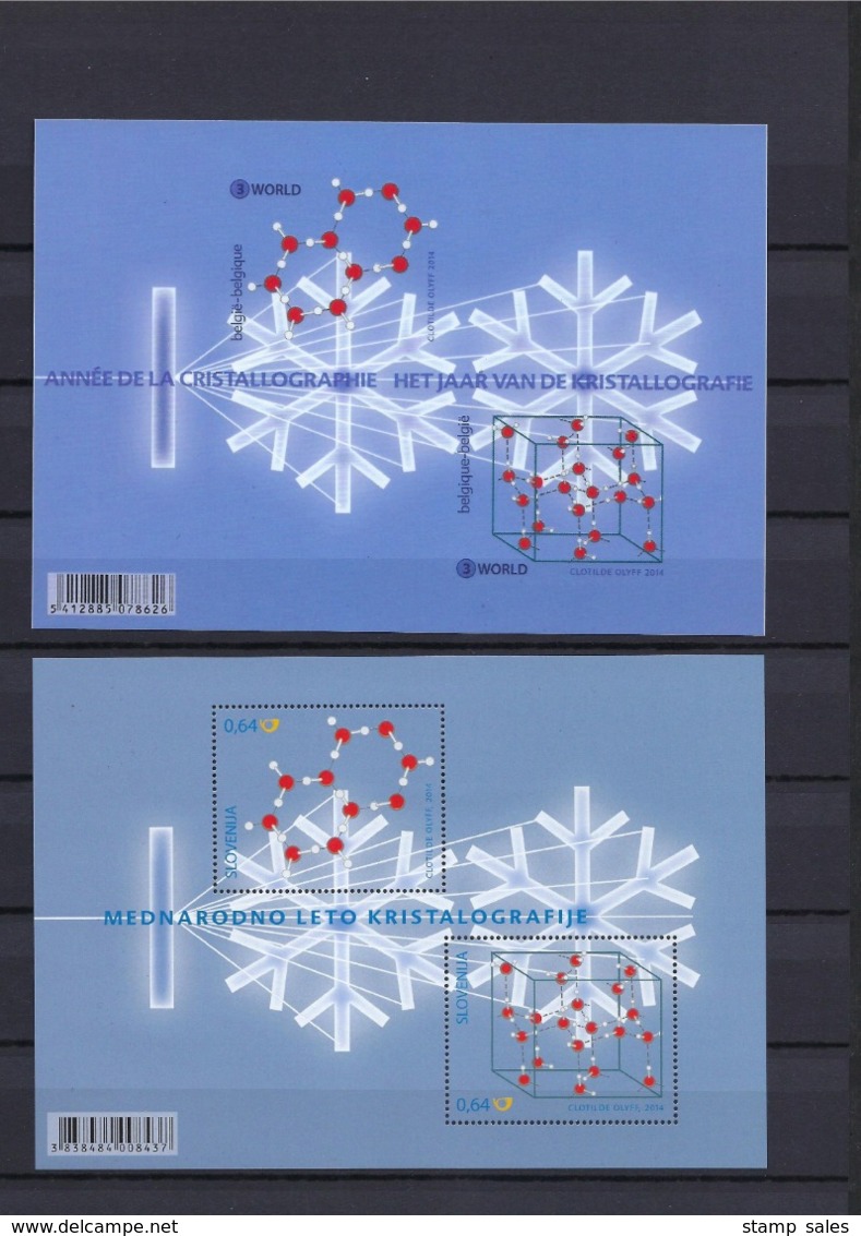 N°BL216+gemeenschappelijke Uitgifte Kristalogragie MNH ** POSTFRIS ZONDER SCHARNIER SUPERBE - 1961-2001