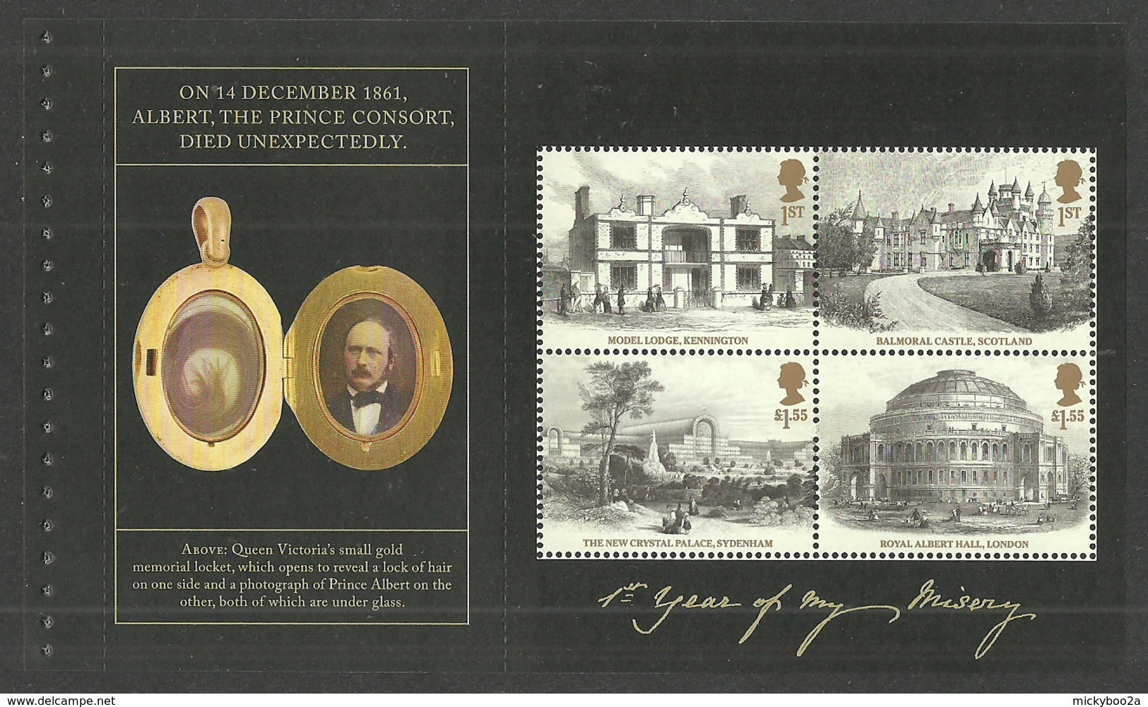 GB 2019 ROYALTY QUEEN VICTORIA BICENTENARY PRESTIGE BOOKLET SET OF 4 PANES MNH - Unused Stamps