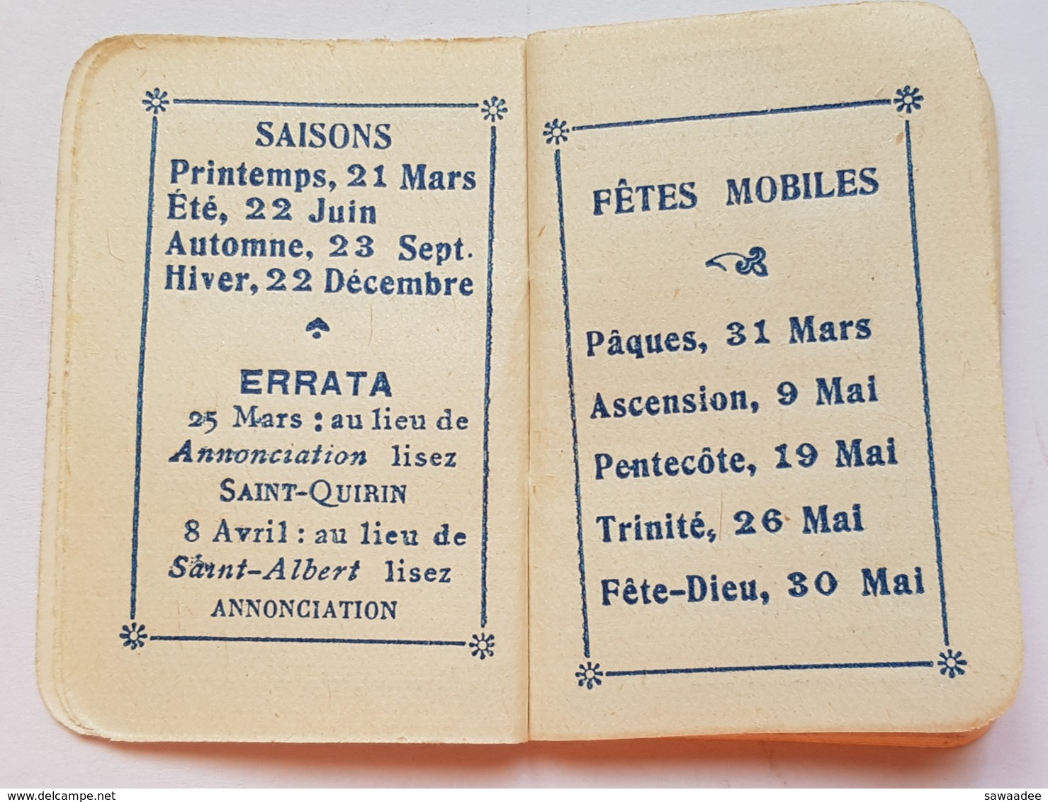 PETIT ALMANACH POUR 1918 - FRANCE - FEMME AU PARAPLUIE ET CHIEN (SIGNATURE) - SAISONS, FÊTES, TARIFS POSTAUX - LIMOGES