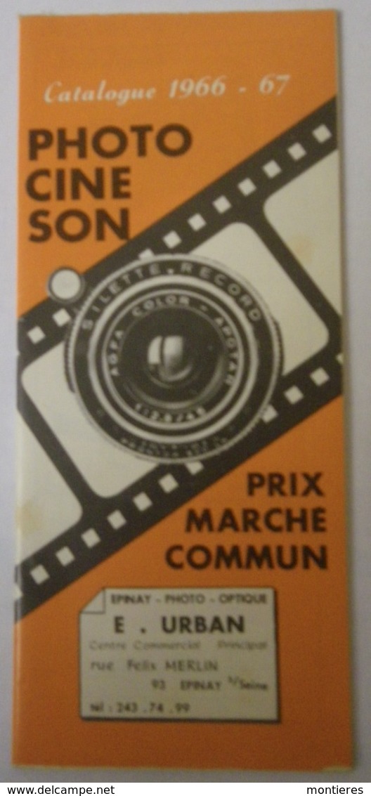 Catalogue 1966-67 Photo Ciné Son - E. URBAN Centre Commercial Epinay Sur Seine Rue Félix Merlin - Zeiss Super 8 - 1950 - ...
