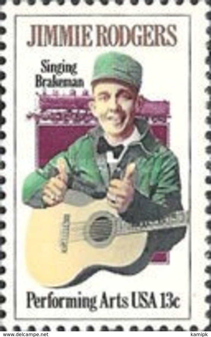 United-States - Performing Arts - Jimmie Rodgers	 -1978 - Oblitérés