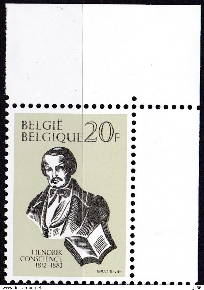 Belgien, 1983, 2158,  MNH **,  100. Todestag Von Hendrik Conscience. - Ungebraucht