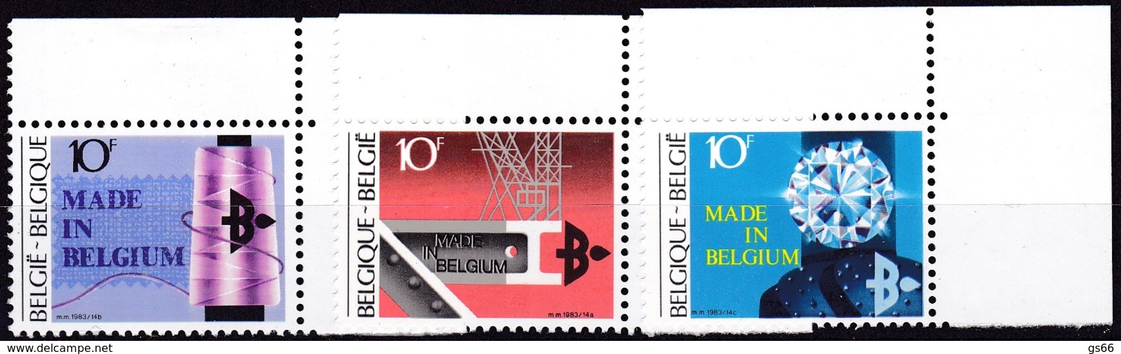 1983, Belgien, 2160/62,  MNH **,  Solidarität: Alte Militäruniformen - Ungebraucht