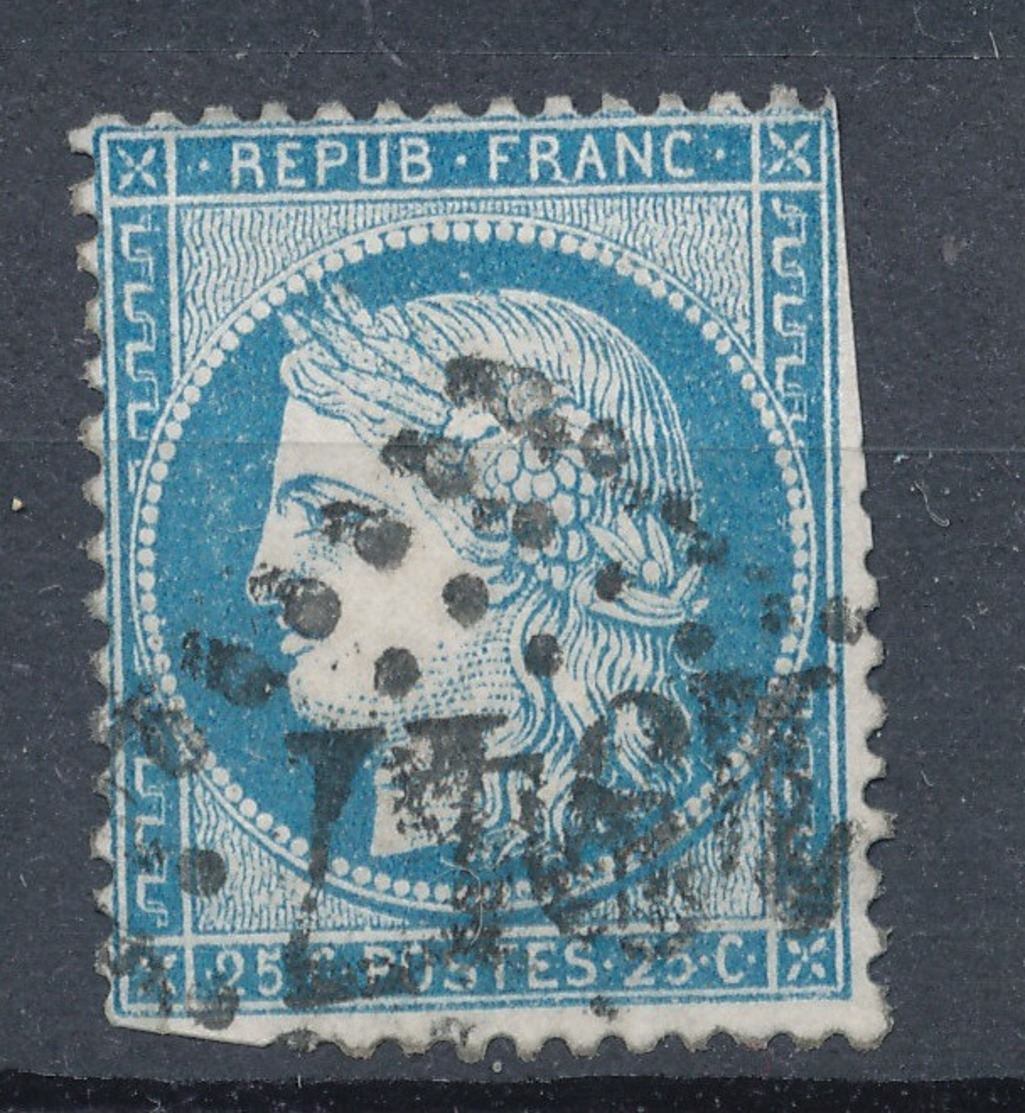 N°60 TYPE II VARIETE POSITION MARQUER AU VERSO - 1871-1875 Ceres