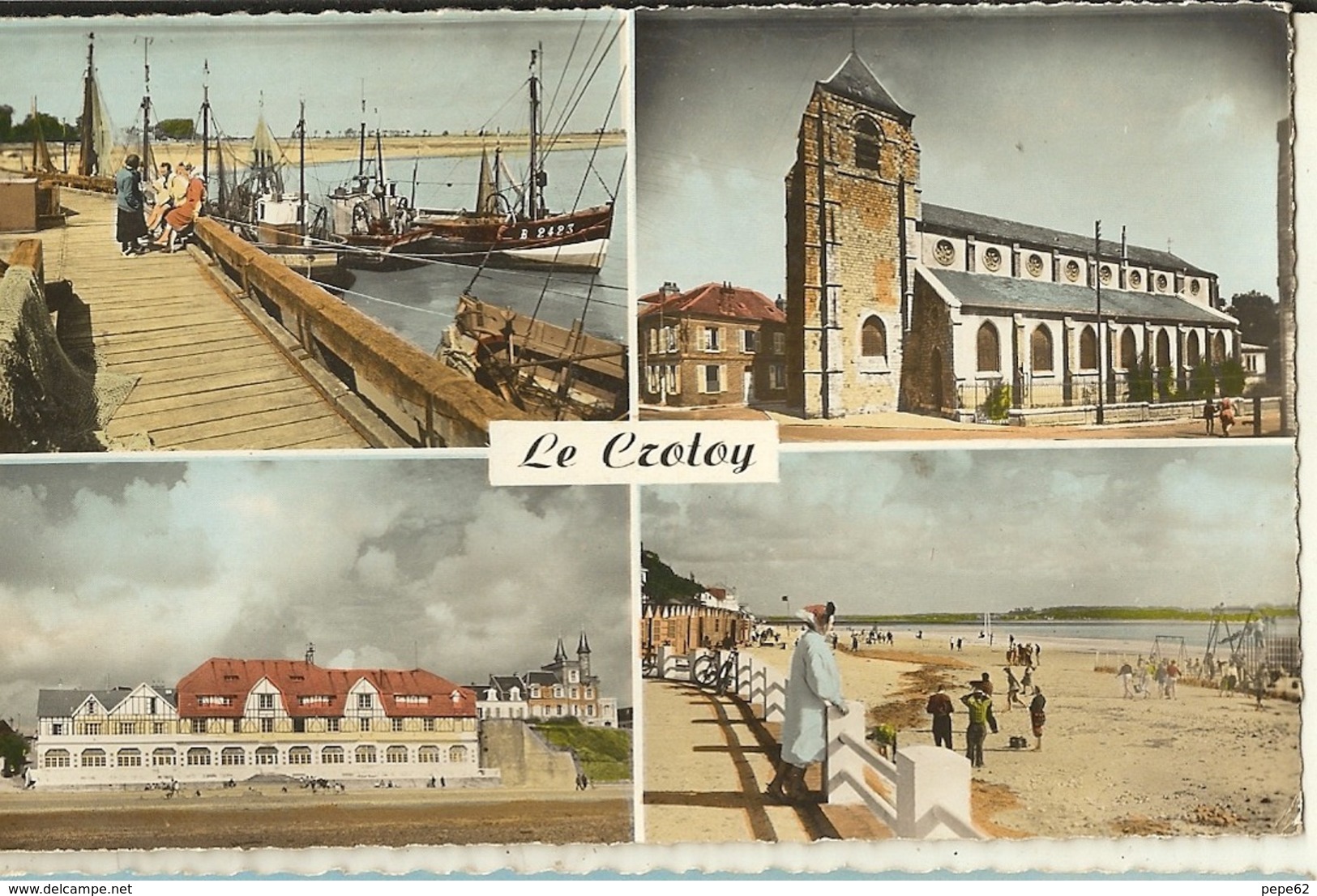 Le Crotoy-le Port-la Plage -la Caravelle- L'église--cpsm - Le Crotoy