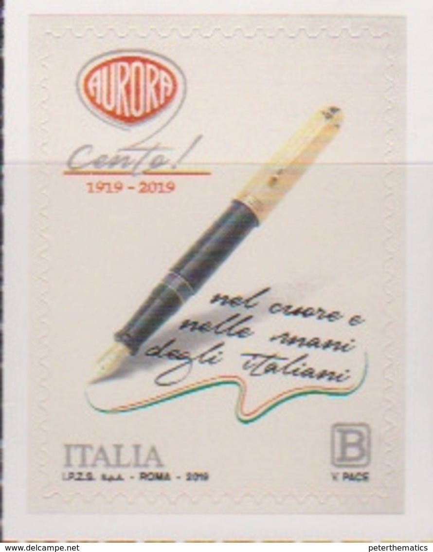 ITALY, 2019, MNH,ITALIAN PRODUCTS, PENS, AURORA PENS, 1v - Unclassified