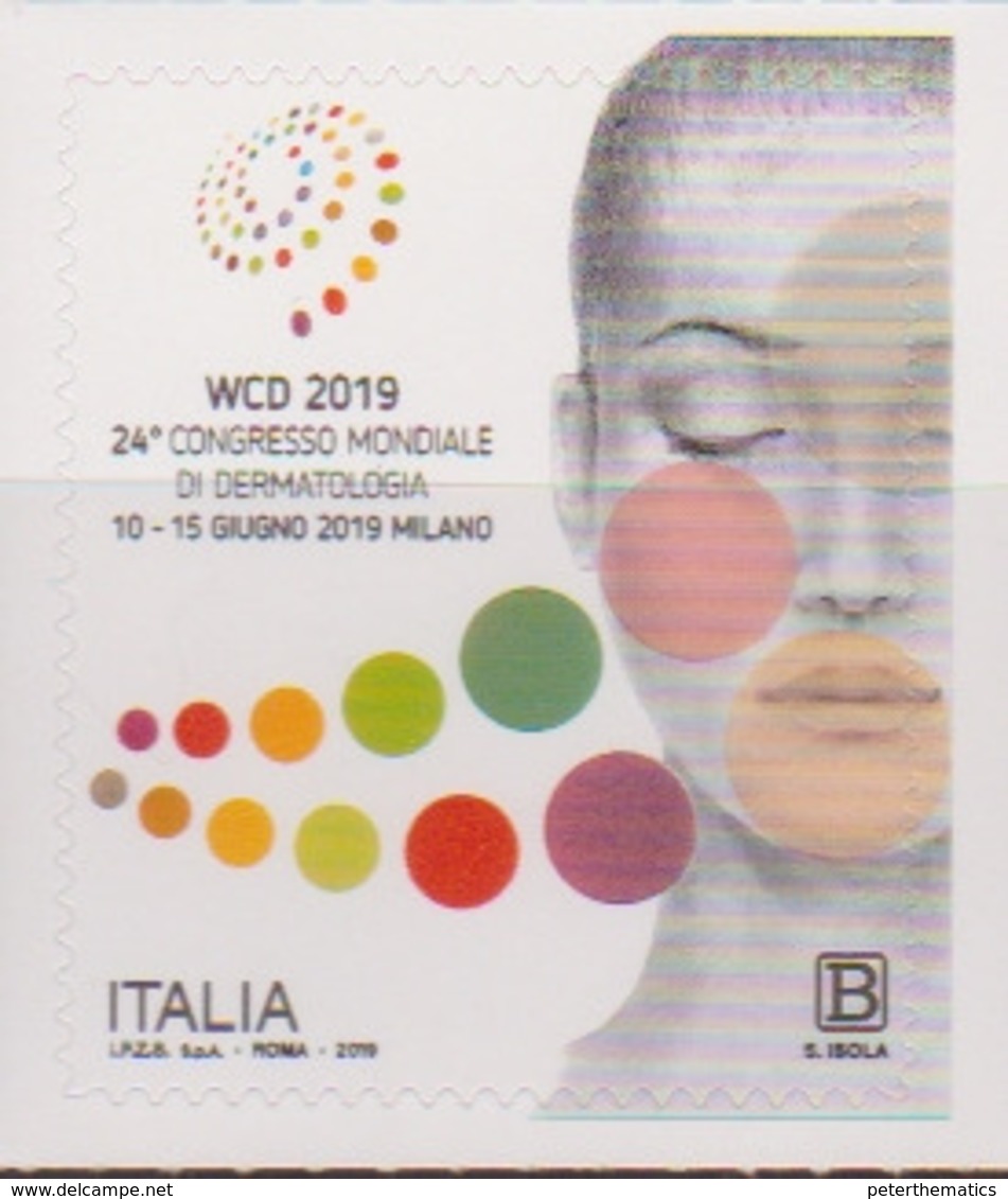 ITALY, 2019, MNH , DERMATOLOGY, HEALTH, 24th WORLD CONGRESS OF DERMATOLOGY,1v - Other & Unclassified