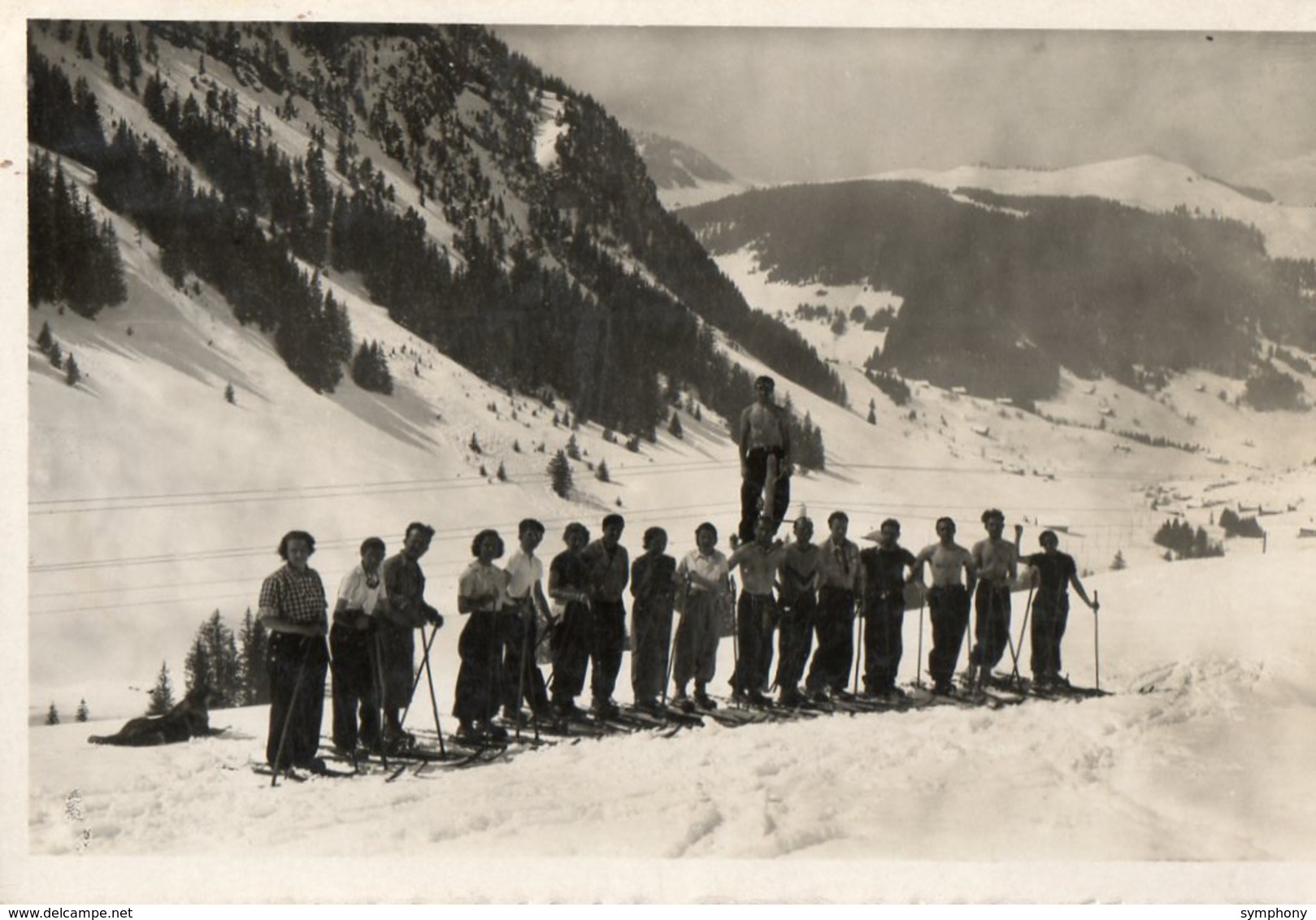 74. CPSM. COL DES ARAVIS.  Chez Blanc, Chalet Hotel, L'école De Ski, 1951.  Scan Du Verso. - Altri & Non Classificati