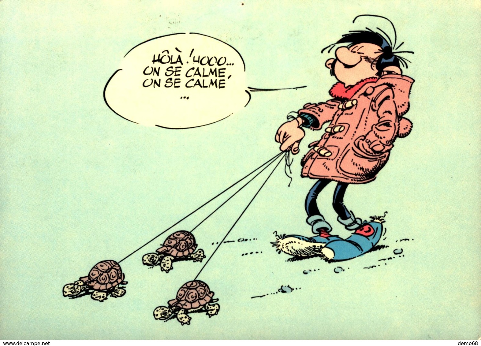 Bande Dessinée Fantaisie Gaston Lagaffe "Hola Hooo On Se Calme..." - Bandes Dessinées