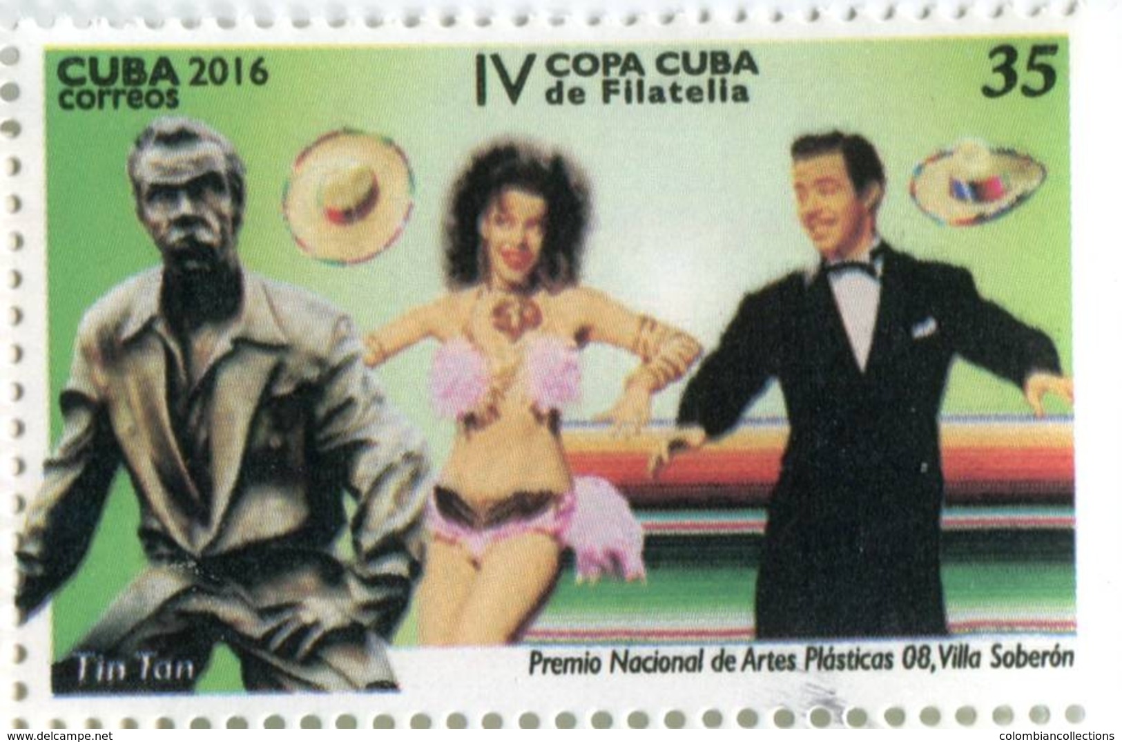 Lote CU2016-7, Cuba, 2016, Sello, Stamp, Premio Nacional De Artes Plasticas, 6 V, Celebrity, Lennon, Gabo, Gades - Otros & Sin Clasificación