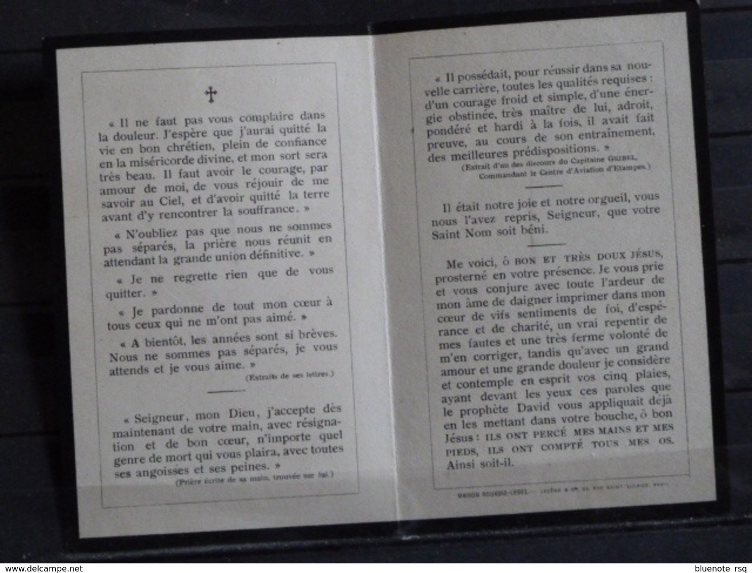 PFC - Faire Part Deces Maurice Chalhoub Aviateur Et Homme De Lettres Mort Pour La Patrie 6 Fevrier 1916 Militaria - Esquela