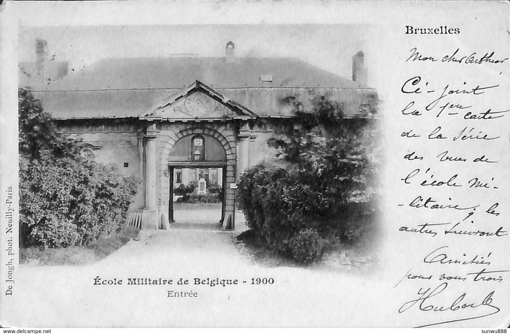 Ecole Militaire De Belgique - 1900 - Entrée (De Jongh) - Elsene - Ixelles