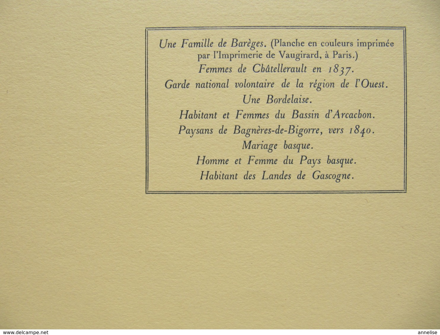 1932 Les Costumes De France XIXéS Provinces Du Sud 36 Illustrations Héliogravure - Autres & Non Classés