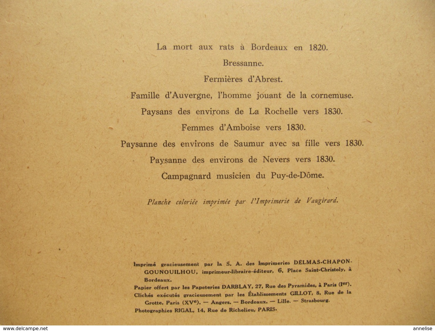 1932 Les Costumes de France XIXéS Provinces du Sud 36 illustrations Héliogravure