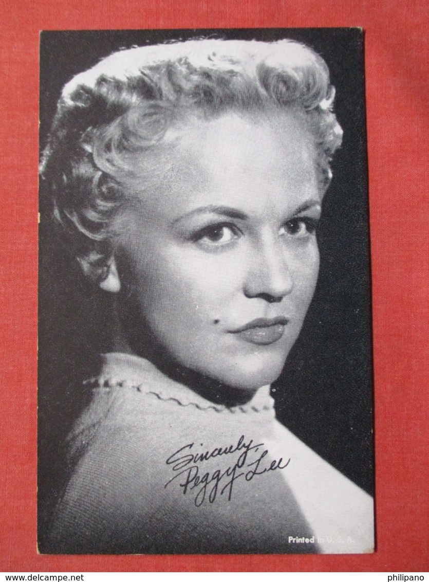 Blank Back  Peggy Lee   Ref 3618 - Entertainers