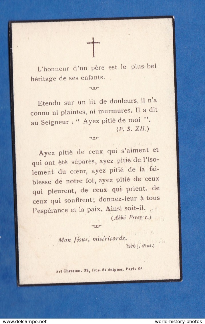 Faire Part De Décés - Comte Gabriel De BONY De LAVERGNE Décédé Le 18 Février 1944 - Né Vers 1858 - Décès