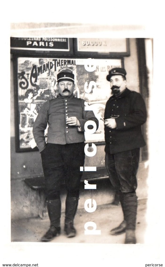 95  Vigny Militaires En Pose (carte Photo) - Vigny